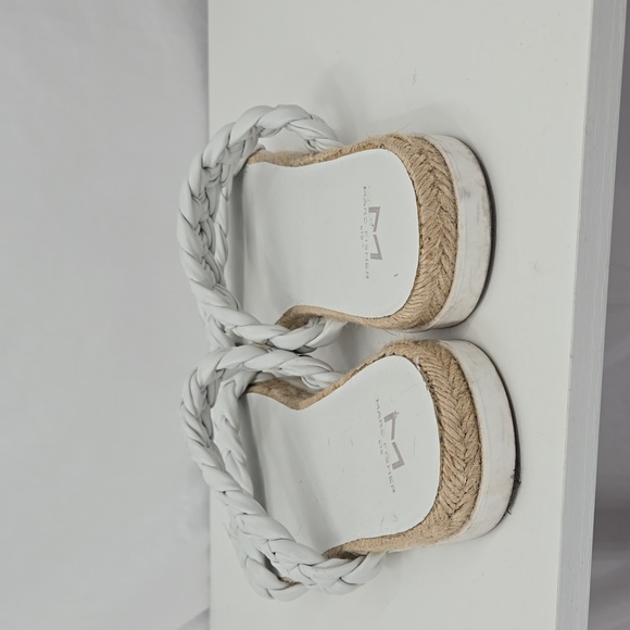 Marc Fisher Jamie Slip On Espadrille Sandal Rounded Toe Braided Straps Size 10 - Picture 7 of 11